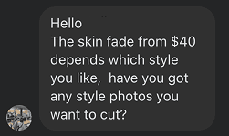 $40 Skin fade always