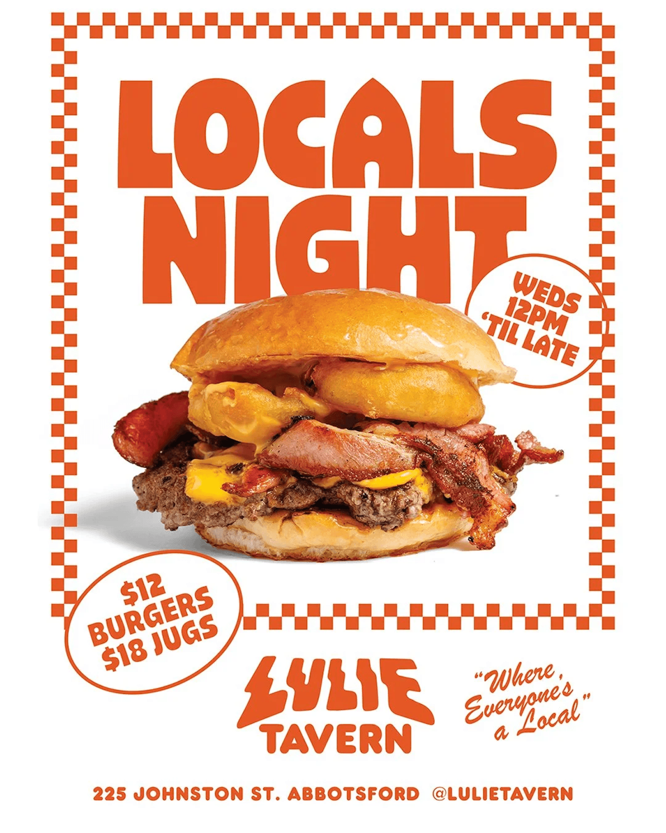 $12 Burgers every wednesday